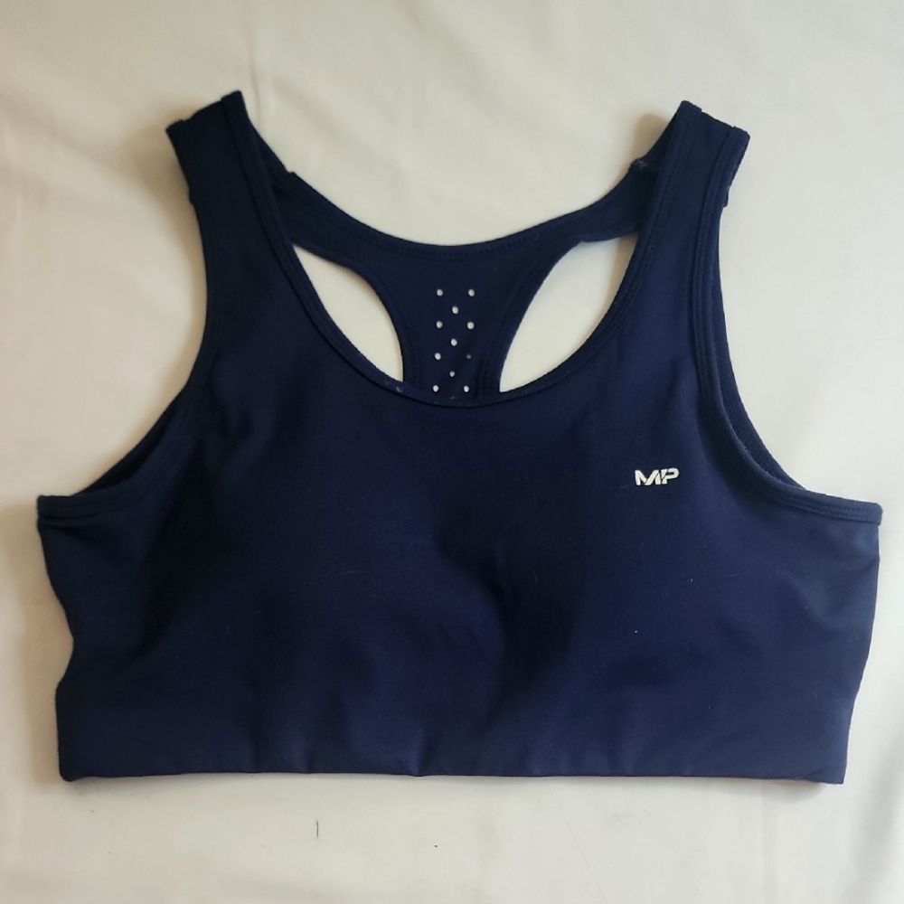 NWOT MyProtein Navy Blue High Impact Sports Bra